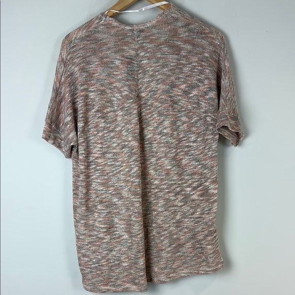 Torrid Pink and Gray Spacedye Cardigan Sweater Open Front Size 00 (10) - Picture 3 of 6